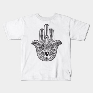 Hand Of Hamsa - Hand Of Fatima Kids T-Shirt